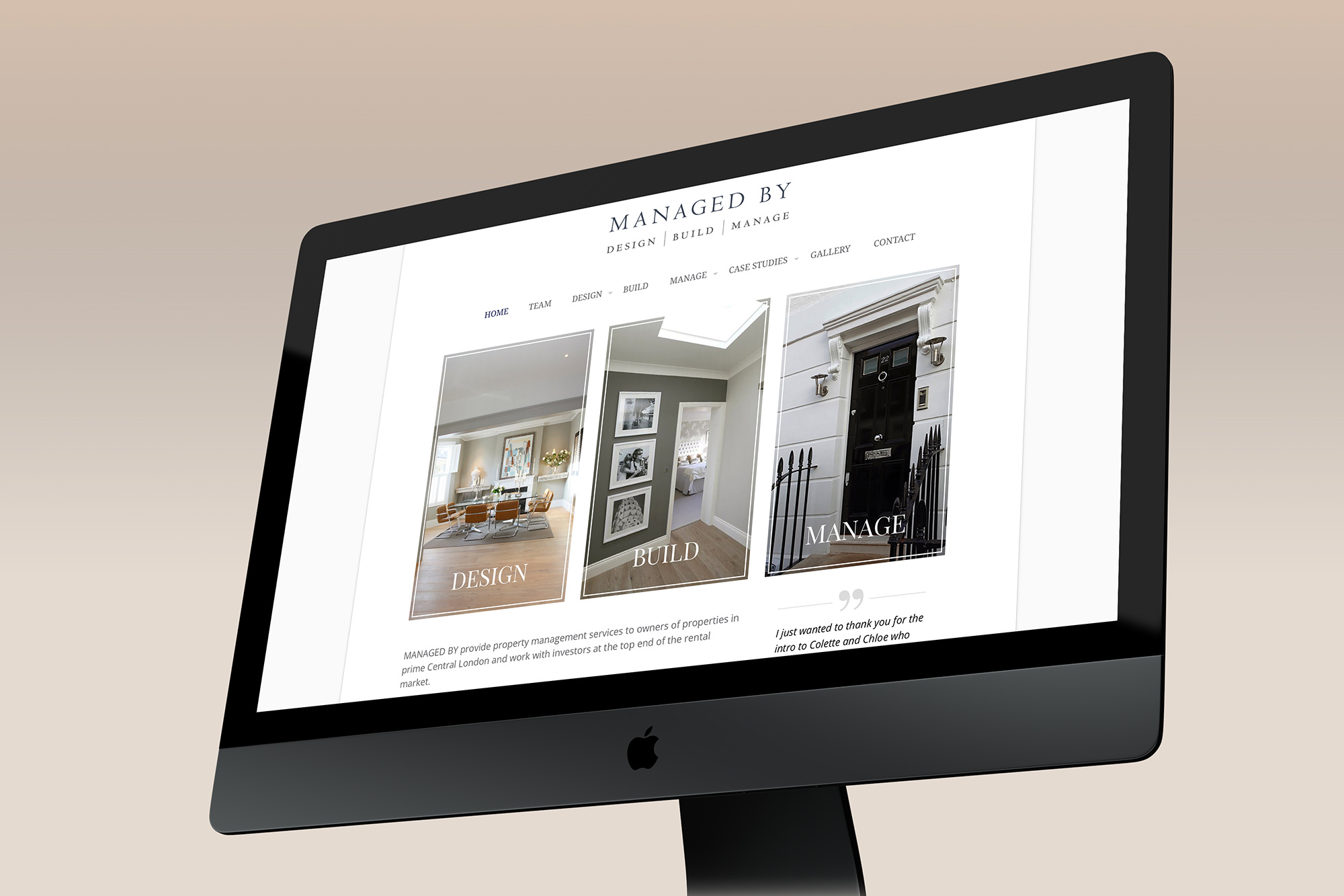 London Property Company Web Design WordPress
