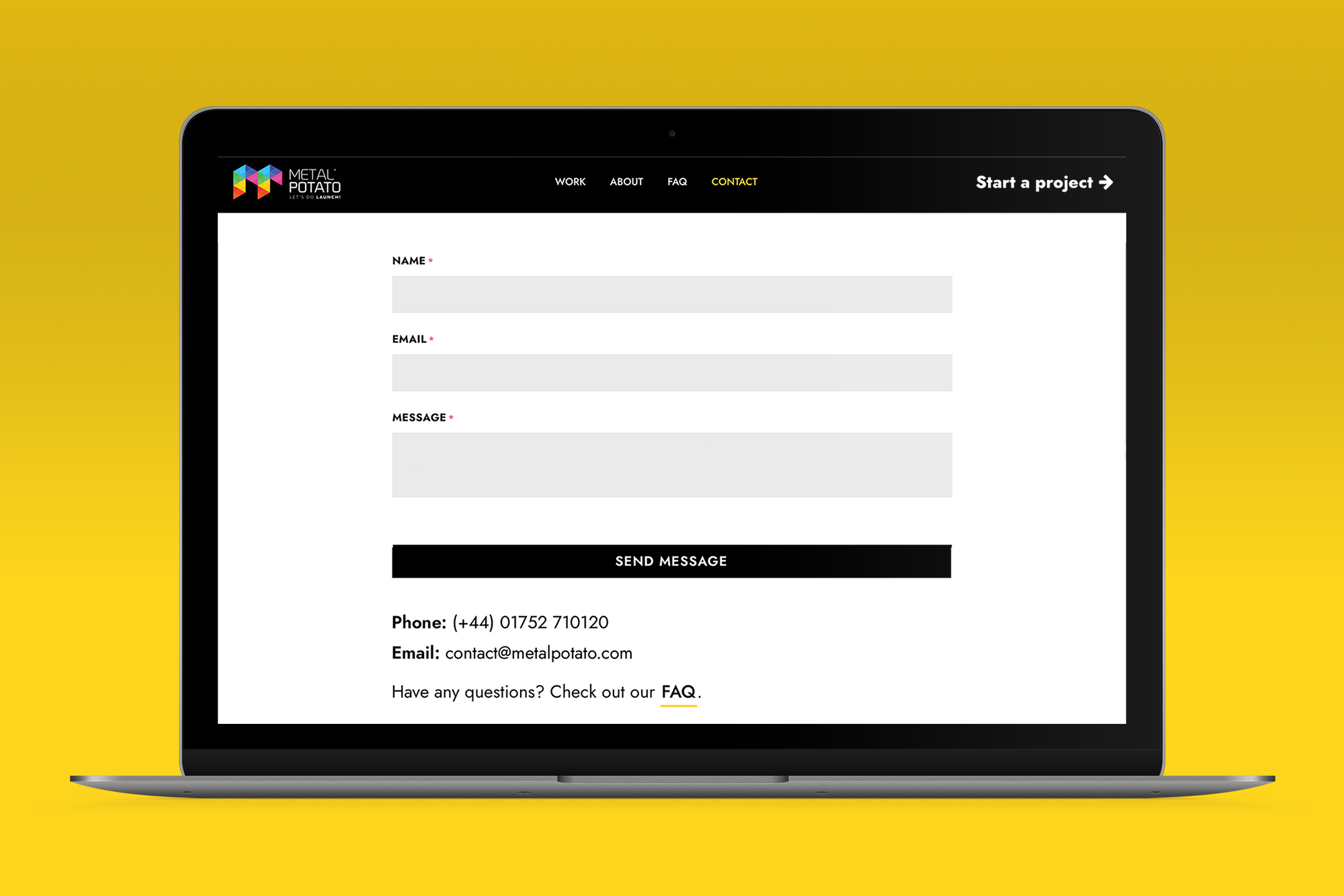 Optimise Contact Page Design